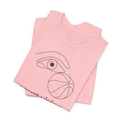 Court Vision Basketball T-Shirt | Minimalist Hooper Tee | Perfect Gift for Players