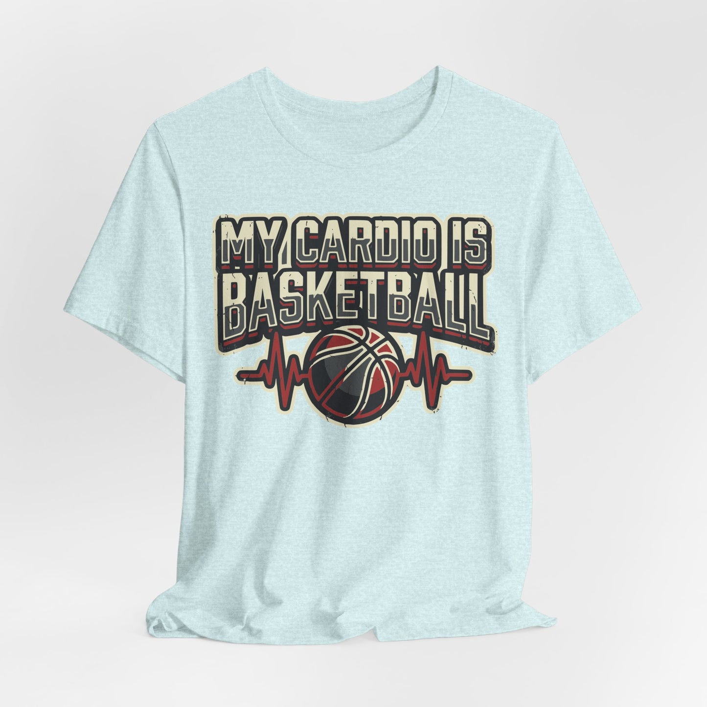 My Cardio is Basketball T-Shirt | Herzschlag Hooper Tee | Geschenk für Spieler