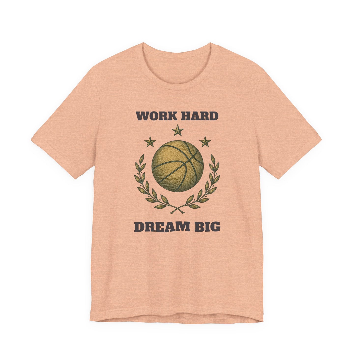 Work Hard Dream Big Basketball T-Shirt | Motivations-Hooper Tee | Perfektes Geschenk