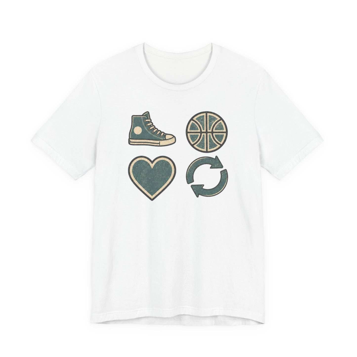 Live Hoop Repeat Basketball T-Shirt | Vintage Hooper Tee | Perfect Gift for Court Players