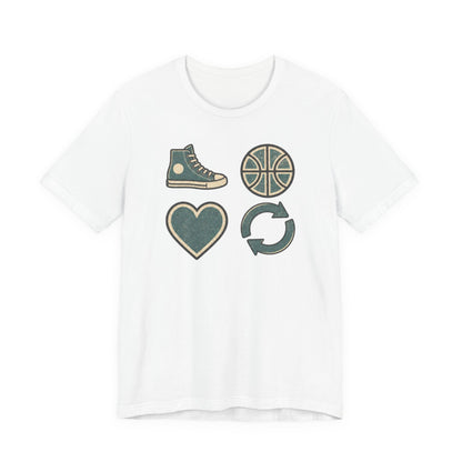 Live Hoop Repeat Basketball T-Shirt | Vintage Hooper Tee | Perfect Gift for Court Players