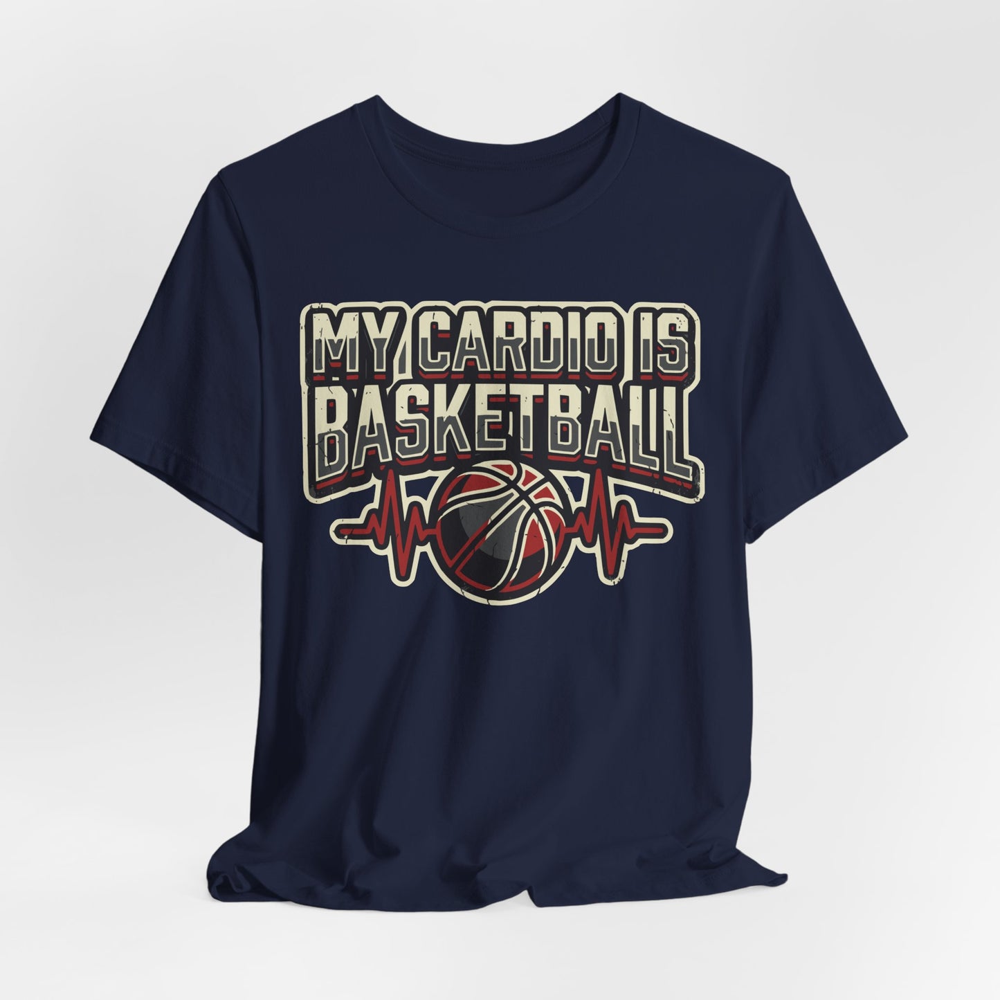 My Cardio is Basketball T-Shirt | Herzschlag Hooper Tee | Geschenk für Spieler