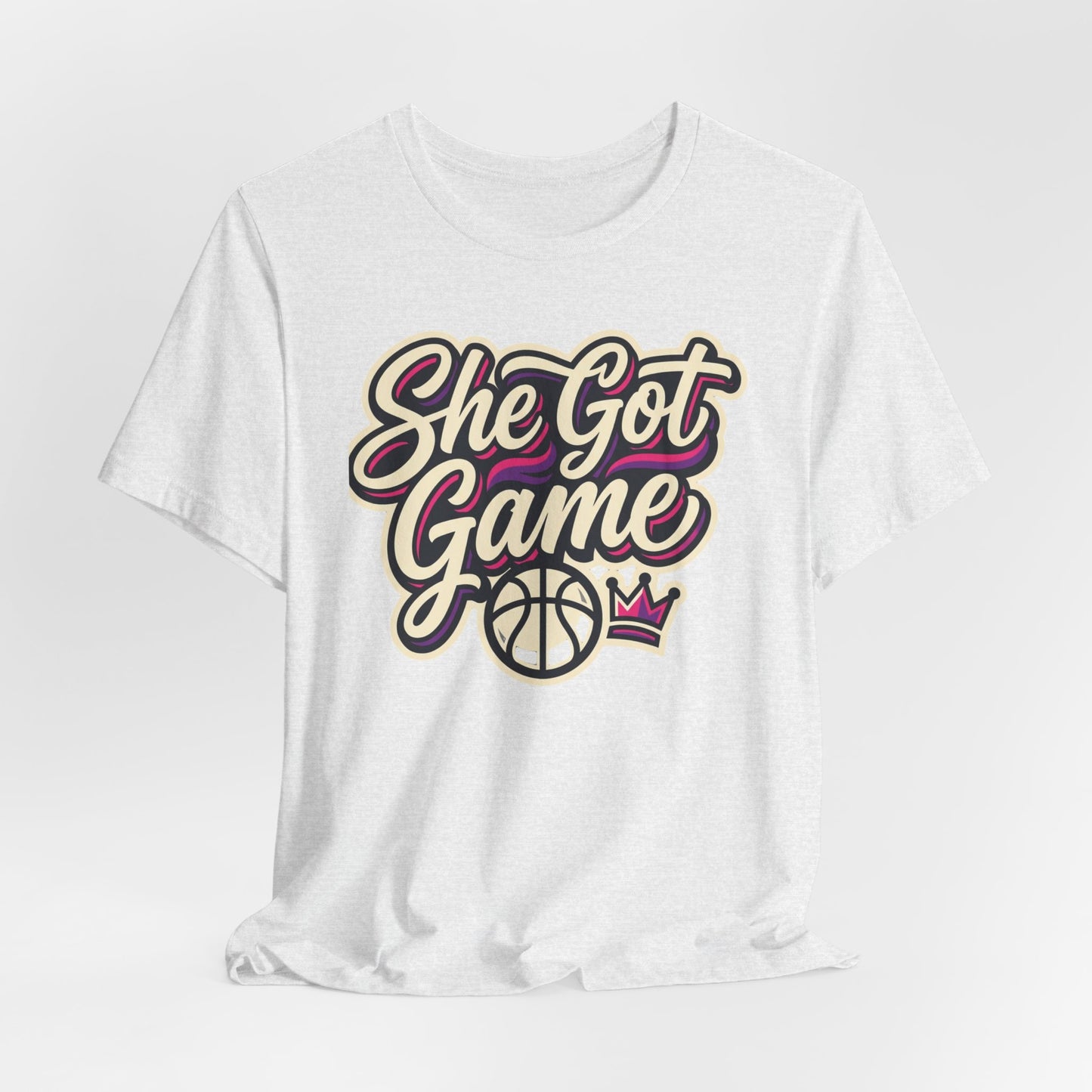 She Got Game Basketball T-Shirt | Women's Hoops Tee | Perfect Gift for Female Players