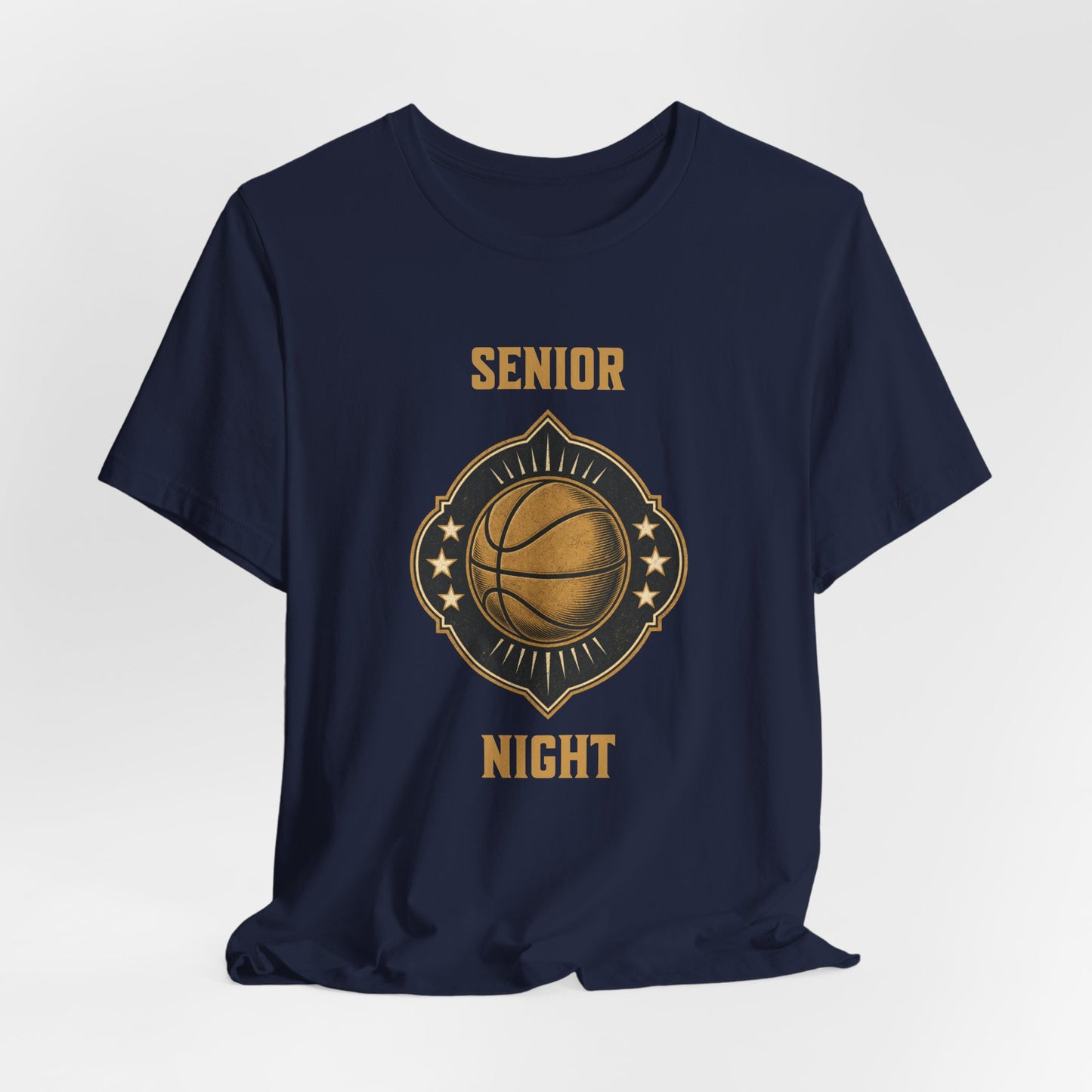 Senior Night Basketball T-Shirt | Gold & Black Hooper Tee | Perfect Gift