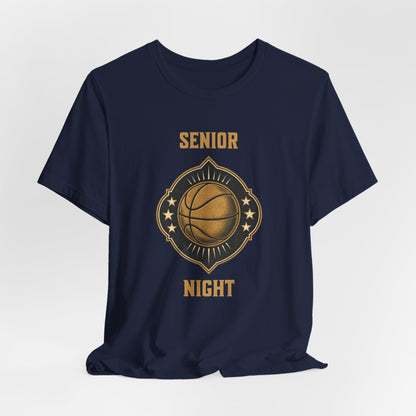 Senior Night Basketball T-Shirt | Gold & Black Hooper Tee | Perfect Gift