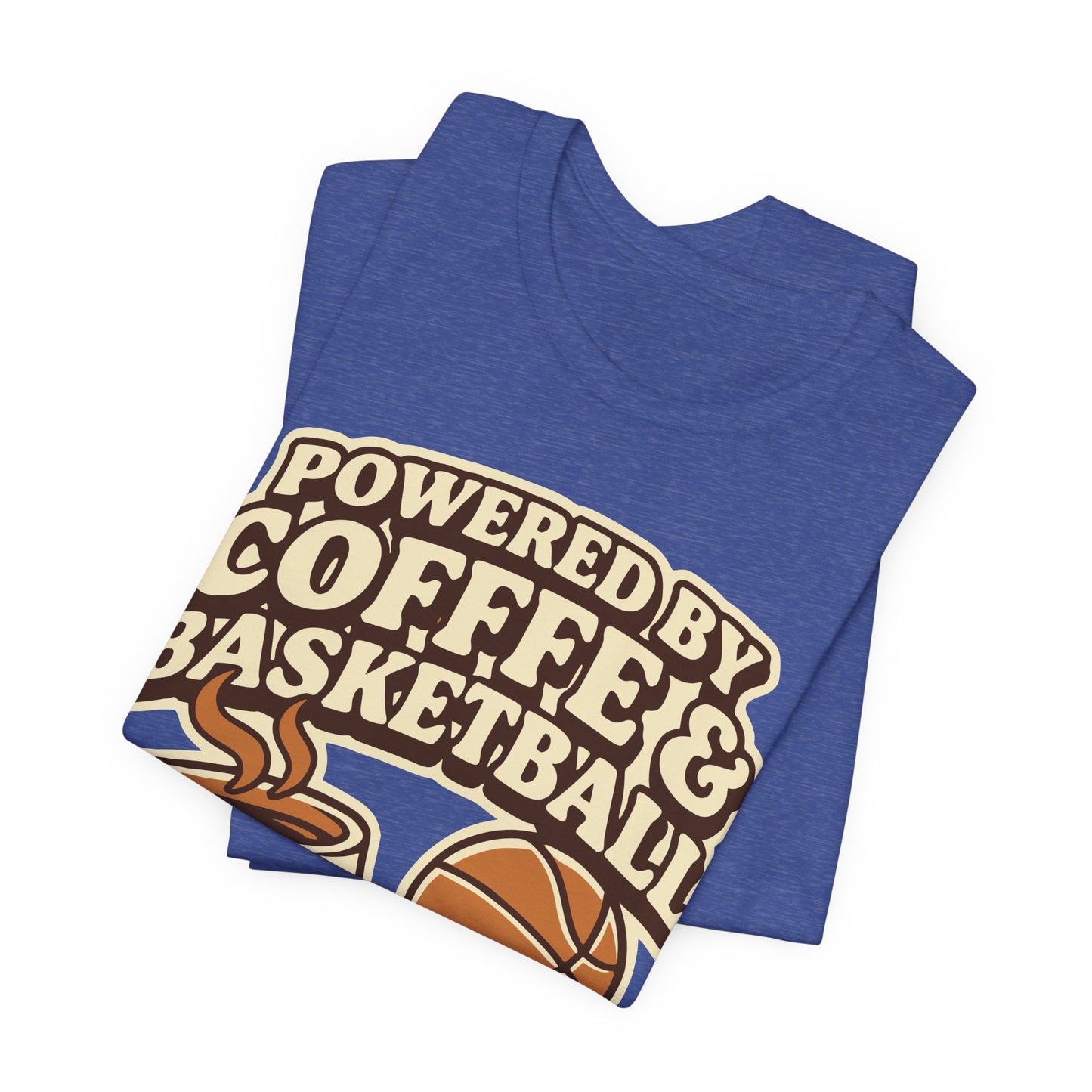 Powered by Coffee & Basketball T-Shirt | Witziger Hooper Tee | Perfektes Geschenk