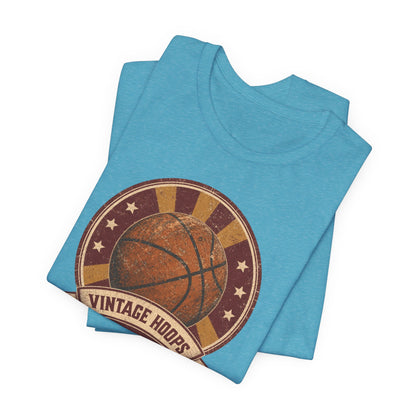 Vintage Hoops Basketball T-Shirt | Retro Distressed Tee | Perfect Gift for Hoopers
