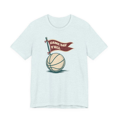 Game Day Y'all Basketball T-Shirt | Vintage Flag Tee | Perfect Gift for Hoopers