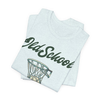 Old School Hoops Basketball T-Shirt | Retro Rim Tee | Perfect Gift for Ballers