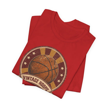 Vintage Hoops Basketball T-Shirt | Retro Distressed Tee | Perfect Gift for Hoopers
