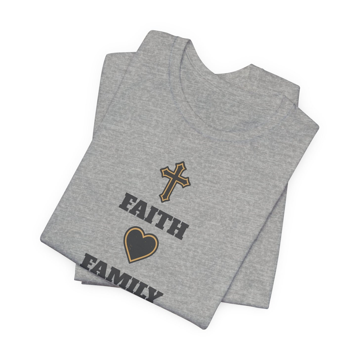 Faith Family Basketball T-Shirt | Inspirations-Hooper Tee | Geschenk für Spieler