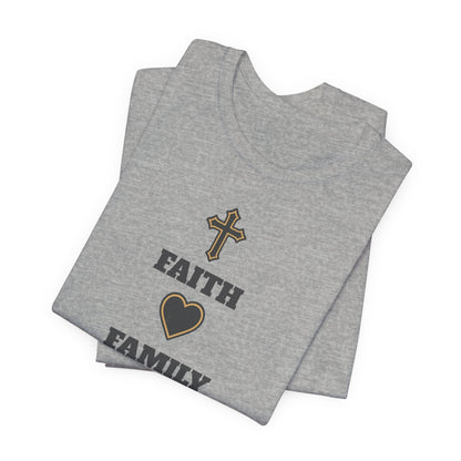 Faith Family Basketball T-Shirt | Inspirational Hooper Tee | Perfect Gift for Players