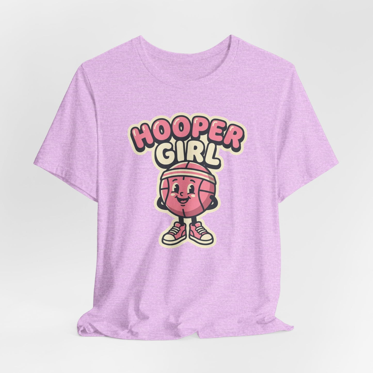 Hooper Girl Basketball T-Shirt | Retro Cartoon Tee | Perfect Gift for Female Players