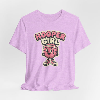 Hooper Girl Basketball T-Shirt | Retro Cartoon Tee | Perfect Gift for Female Players