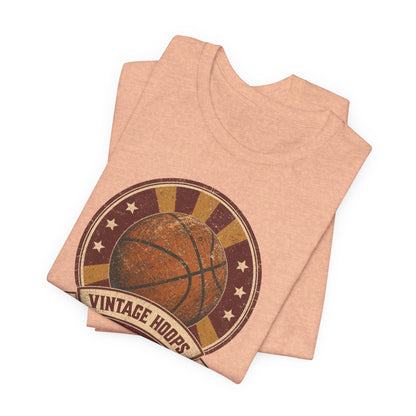 Vintage Hoops Basketball T-Shirt | Retro Distressed Tee | Perfect Gift for Hoopers