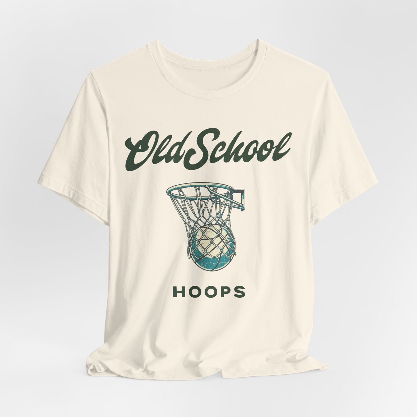 Old School Hoops Basketball T-Shirt | Retro Rim Tee | Geschenk für Baller