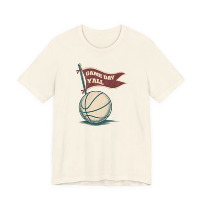 Game Day Y'all Basketball T-Shirt | Vintage Flag Tee | Perfect Gift for Hoopers