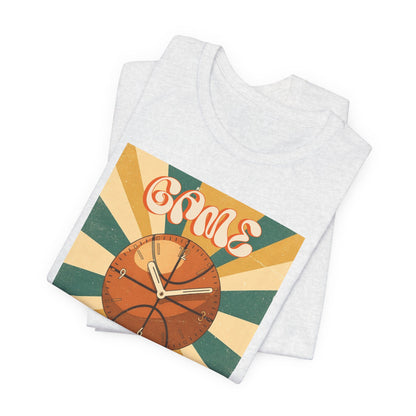 Game Time Basketball Clock T-Shirt | Retro Hooper Tee | Perfect Gift for Ball Players