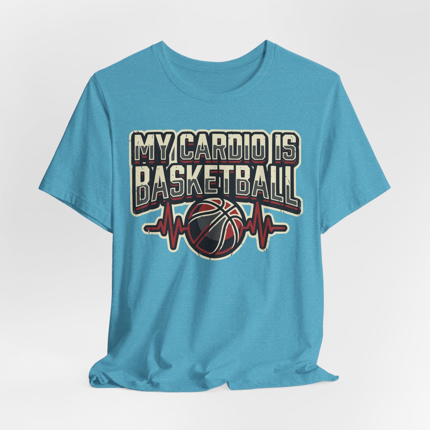 My Cardio is Basketball T-Shirt | Herzschlag Hooper Tee | Geschenk für Spieler