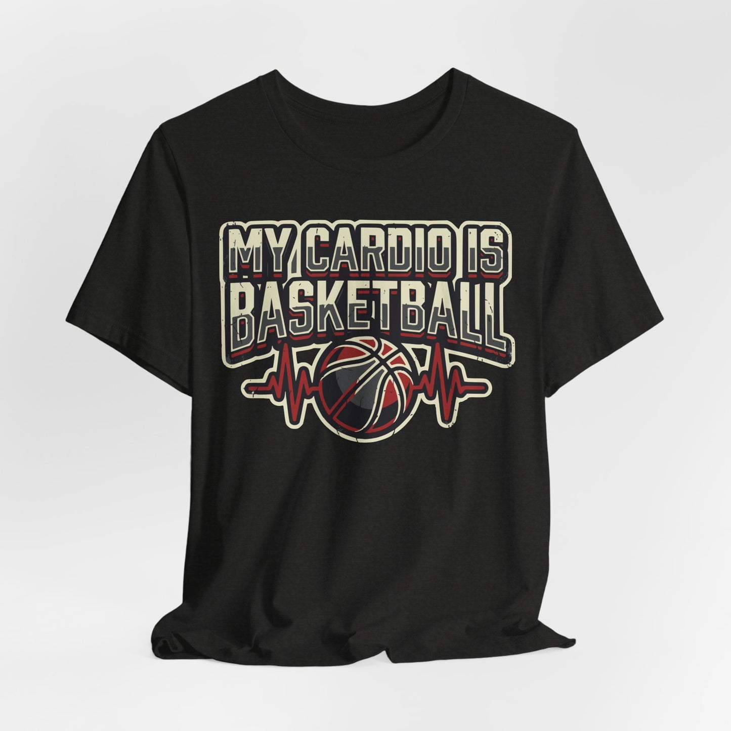 My Cardio is Basketball T-Shirt | Herzschlag Hooper Tee | Geschenk für Spieler