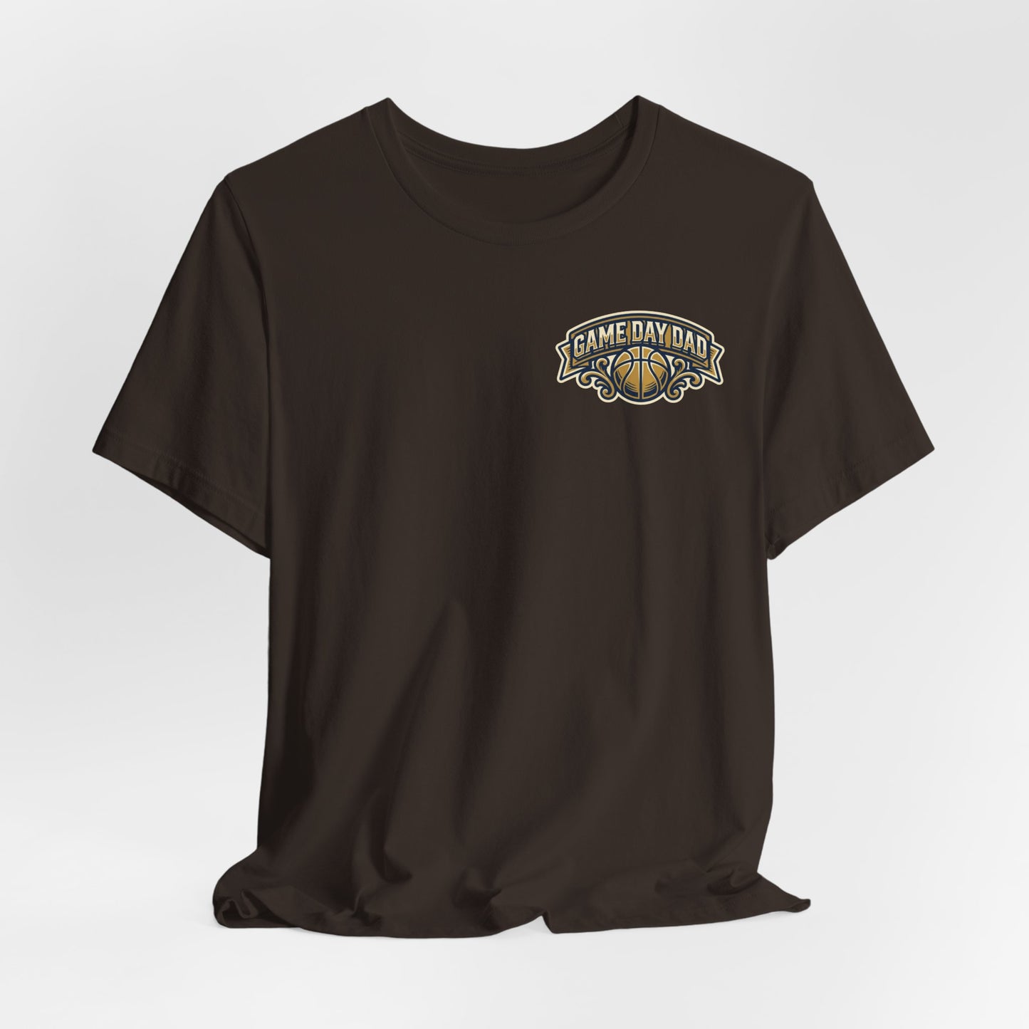 Game Day Dad Basketball T-Shirt | Navy & Gold Hooper Tee | Perfektes Vatertagsgeschenk