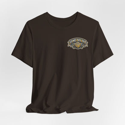 Game Day Dad Basketball T-Shirt | Navy & Gold Hooper Tee | Perfect Dad Gift