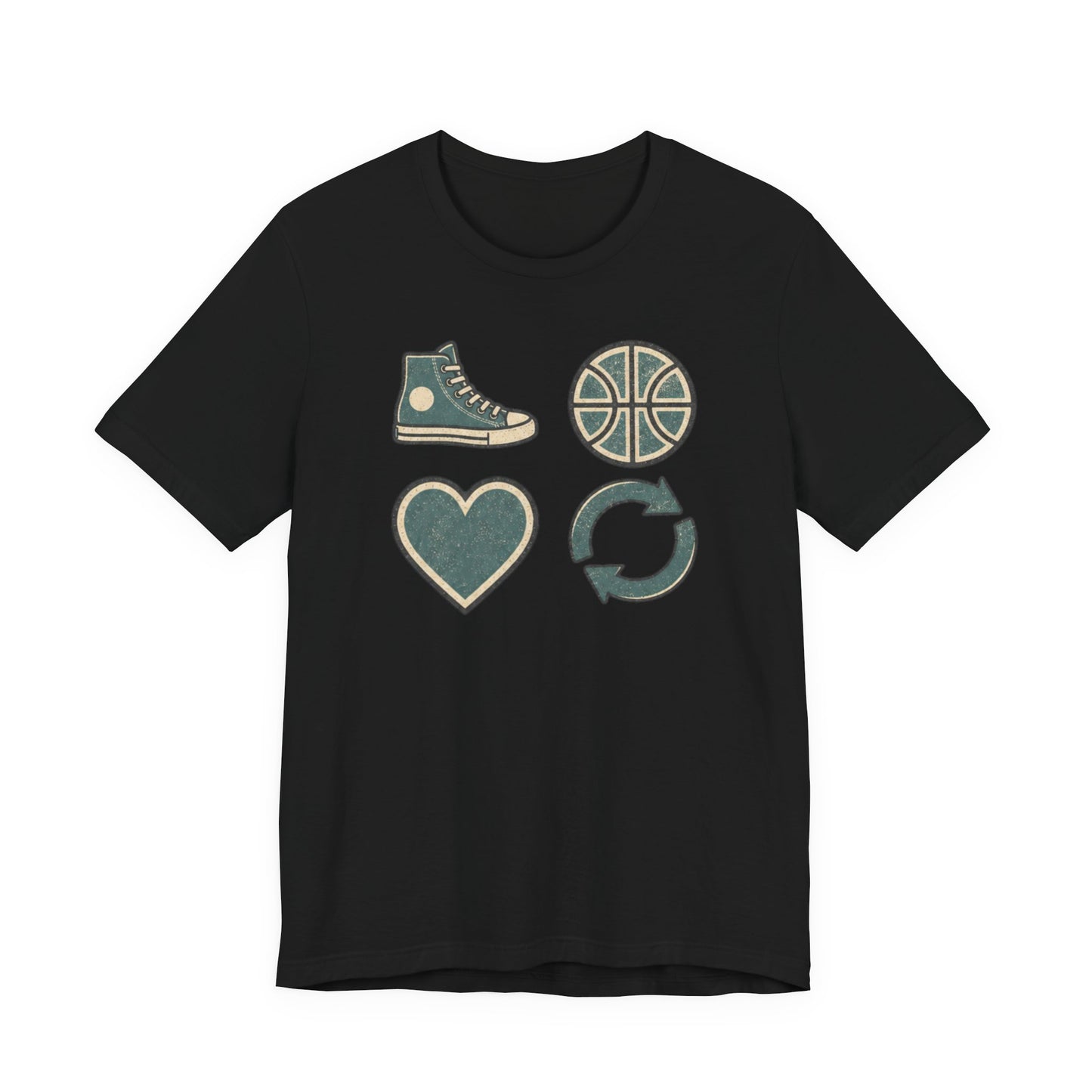 Live Hoop Repeat Basketball T-Shirt | Vintage Hooper Tee | Perfect Gift for Court Players