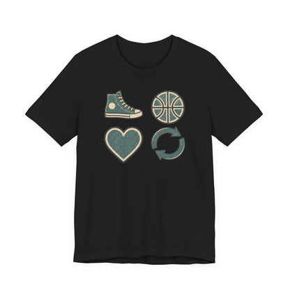 Live Hoop Repeat Basketball T-Shirt | Vintage Hooper Tee | Perfect Gift for Court Players