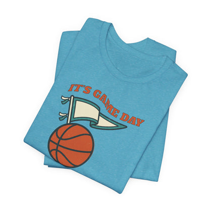 It's Gameday Basketball T-Shirt | Pennant Flag Tee | Perfect Gift for Hoopers