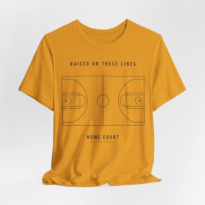Home Court Basketball T-Shirt | Minimalist Basketball Court Map Tee | Premium Hoops Streetwear