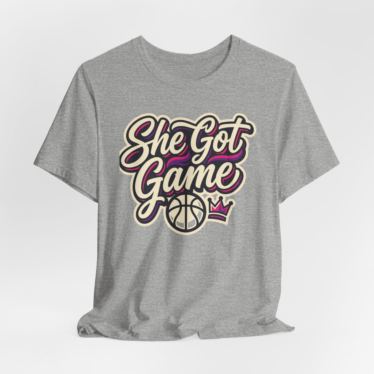 She Got Game Basketball T-Shirt | Women's Hoops Tee | Perfect Gift for Female Players