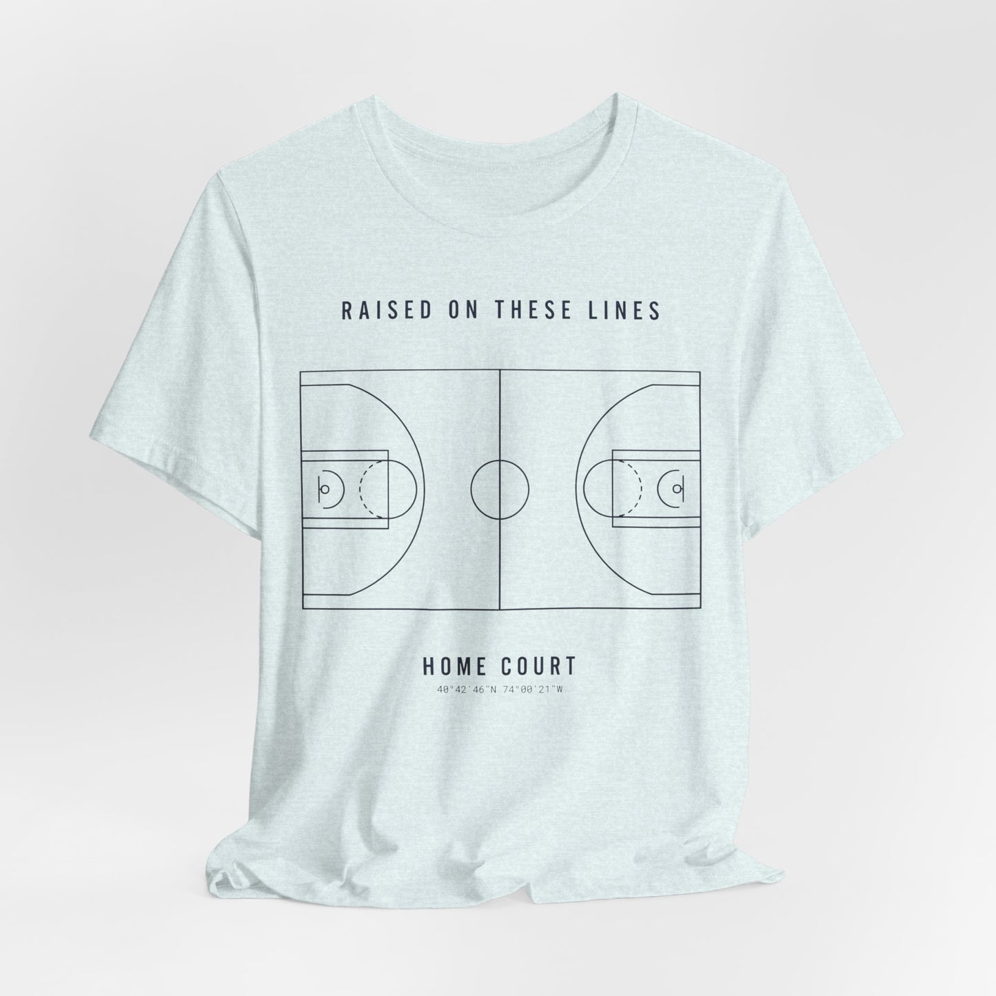 Home Court Basketball T-Shirt | Minimalistisches Basketballplatz-Shirt | Premium Hoops Streetwear