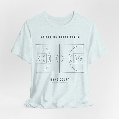 Home Court Basketball T-Shirt | Minimalist Basketball Court Map Tee | Premium Hoops Streetwear