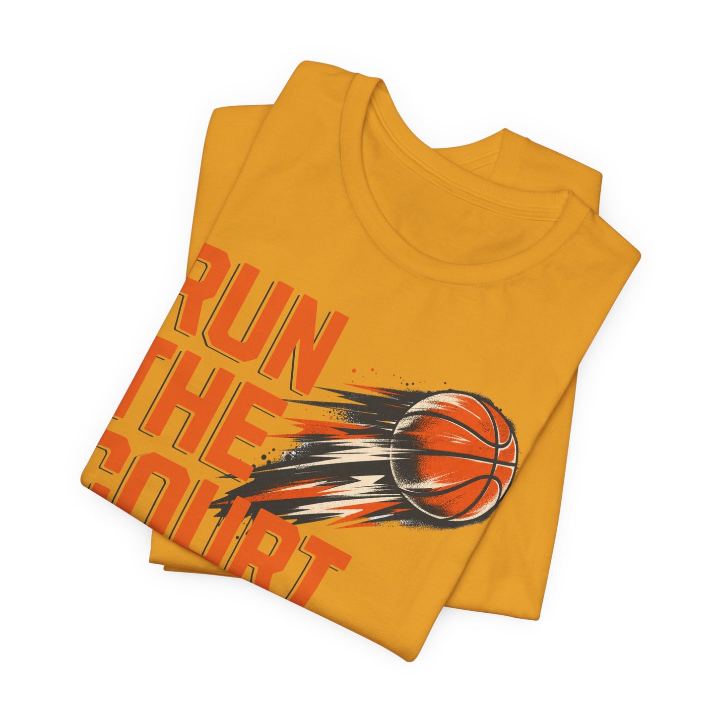 Run The Court Basketball T-Shirt | Motion Hooper Tee | Perfect Gift for Players