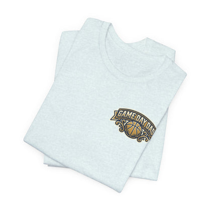 Game Day Dad Basketball T-Shirt | Navy & Gold Hooper Tee | Perfect Dad Gift