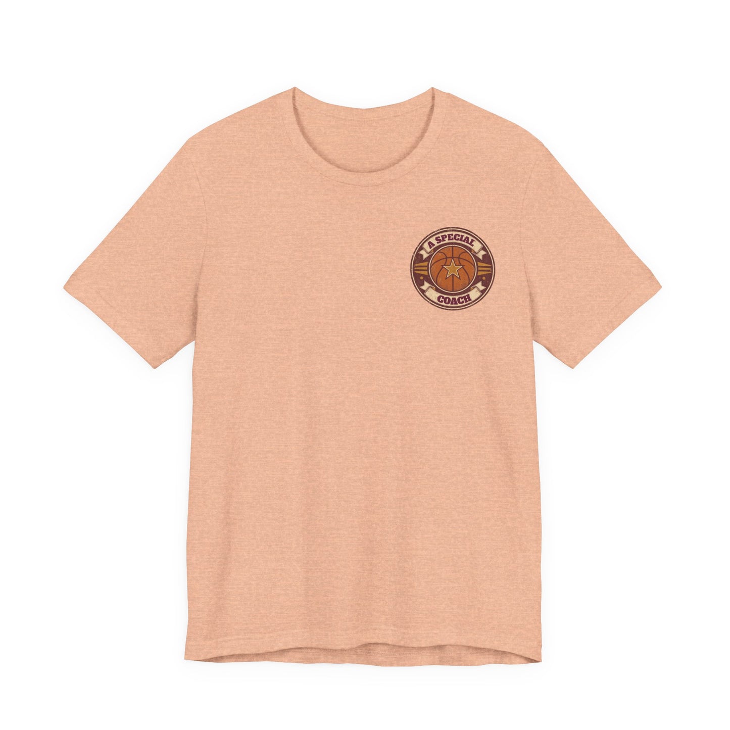 A Special Coach Basketball T-Shirt | Vintage Badge Tee | Perfect Coach Gift