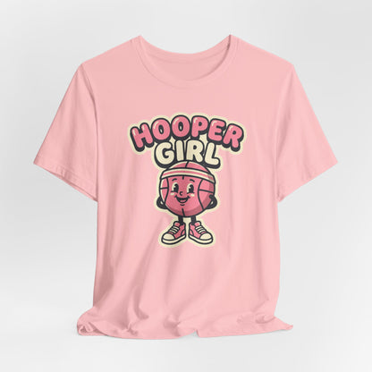 Hooper Girl Basketball T-Shirt | Retro Cartoon Tee | Perfect Gift for Female Players