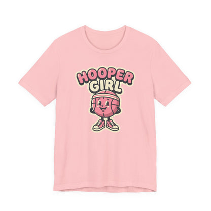 Hooper Girl Basketball T-Shirt | Retro Cartoon Tee | Perfect Gift for Female Players