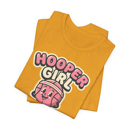 Hooper Girl Basketball T-Shirt | Retro Cartoon Tee | Perfect Gift for Female Players