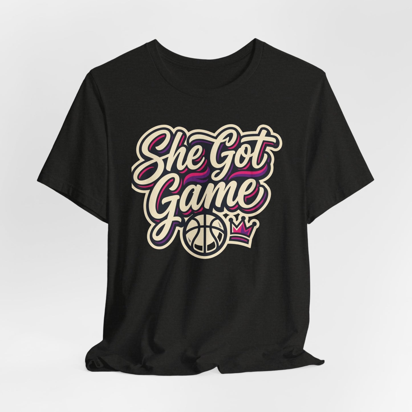 She Got Game Basketball T-Shirt | Women's Hoops Tee | Perfect Gift for Female Players