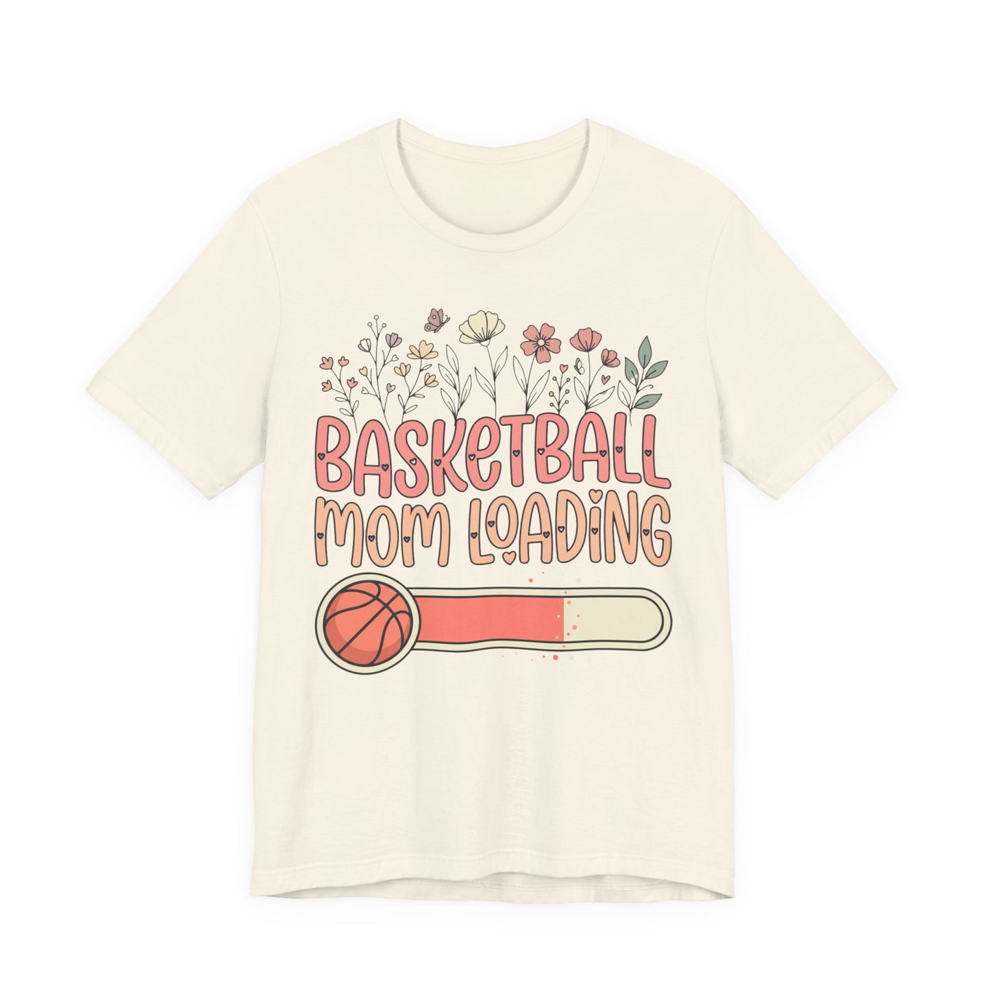 Basketball Mom Loading Floral T-Shirt | Mom Life Tee | Perfektes Geschenk für Hooper-Mütter