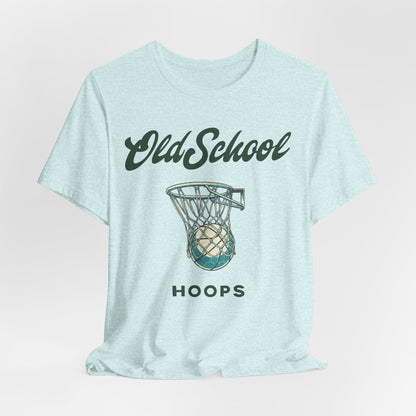 Old School Hoops Basketball T-Shirt | Retro Rim Tee | Perfect Gift for Ballers