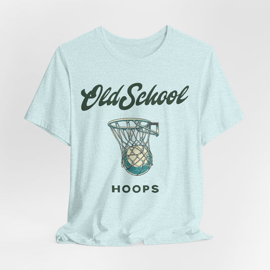 Old School Hoops Basketball T-Shirt | Retro Rim Tee | Perfect Gift for Ballers