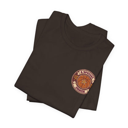 A Special Coach Basketball T-Shirt | Vintage Badge Tee | Perfect Coach Gift