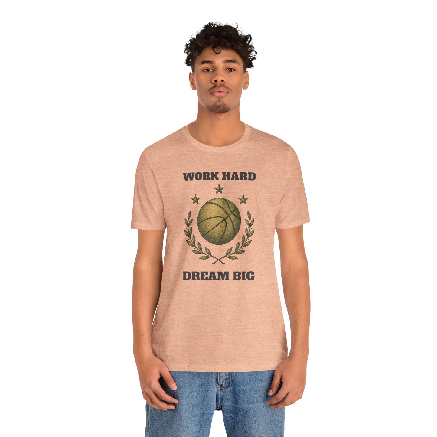 Work Hard Dream Big Basketball T-Shirt | Motivations-Hooper Tee | Perfektes Geschenk