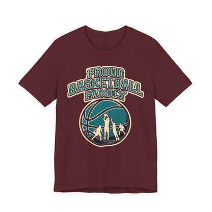 Proud Basketball Family T-Shirt | Vintage Hooper Tee | Perfect Gift for Players