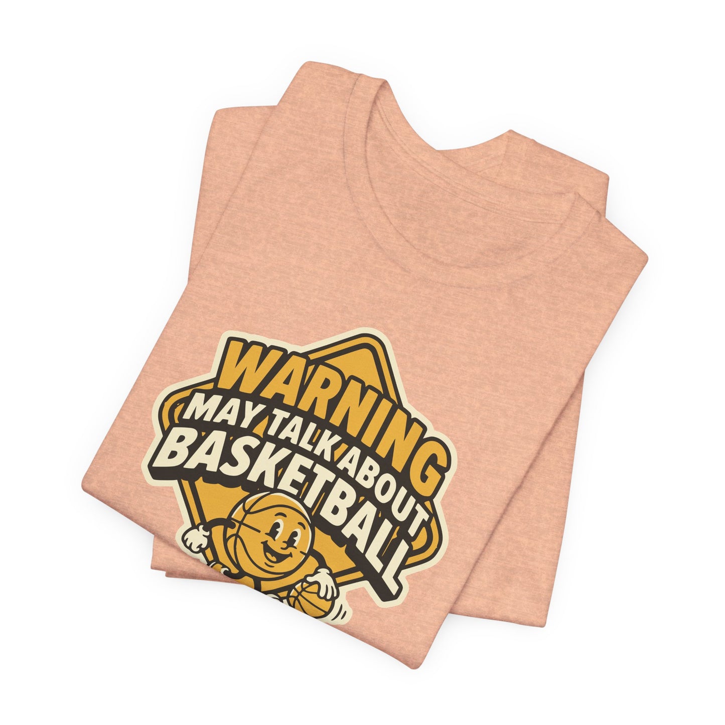 Warning: May Talk About Basketball T-Shirt | Witziger Hooper Tee | Geschenk
