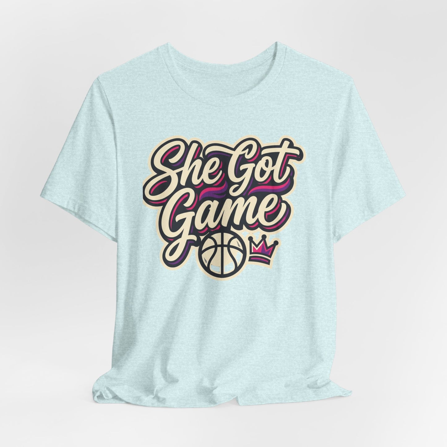 She Got Game Basketball T-Shirt | Women's Hoops Tee | Perfect Gift for Female Players