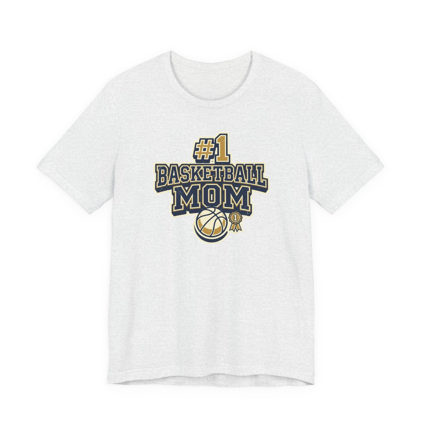 #1 Basketball Mom T-Shirt | Navy & Gold Award Grafik | Perfektes Geschenk
