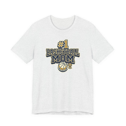 #1 Basketball Mom Tee | Navy & Gold Award Graphic | Perfect Gift for Hooper Parents